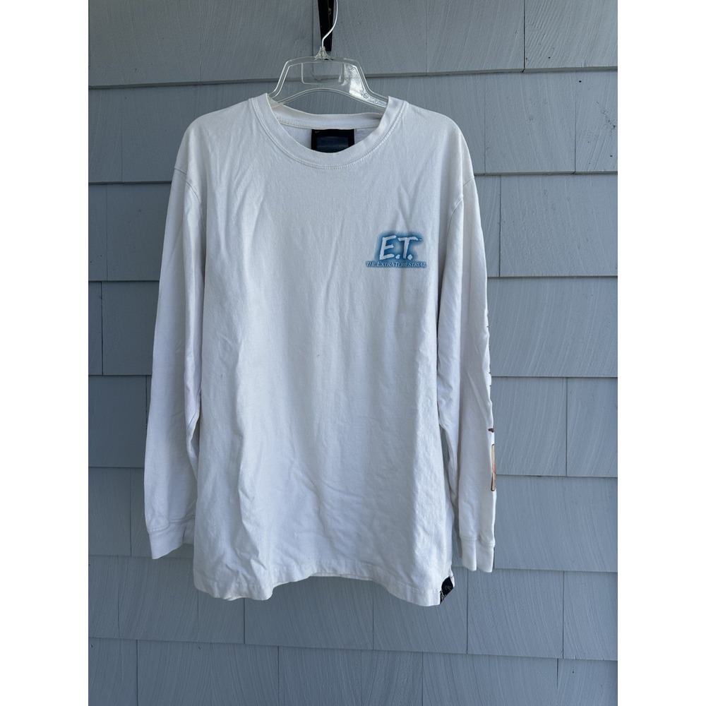 E.T. Extra Terrestrial Long Sleeve Shirt‎ XL White Graphic Tee